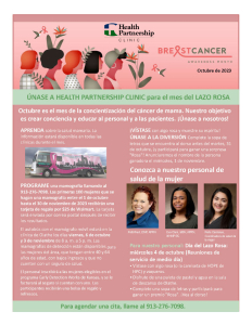 Breast Cancer Month - Spanish